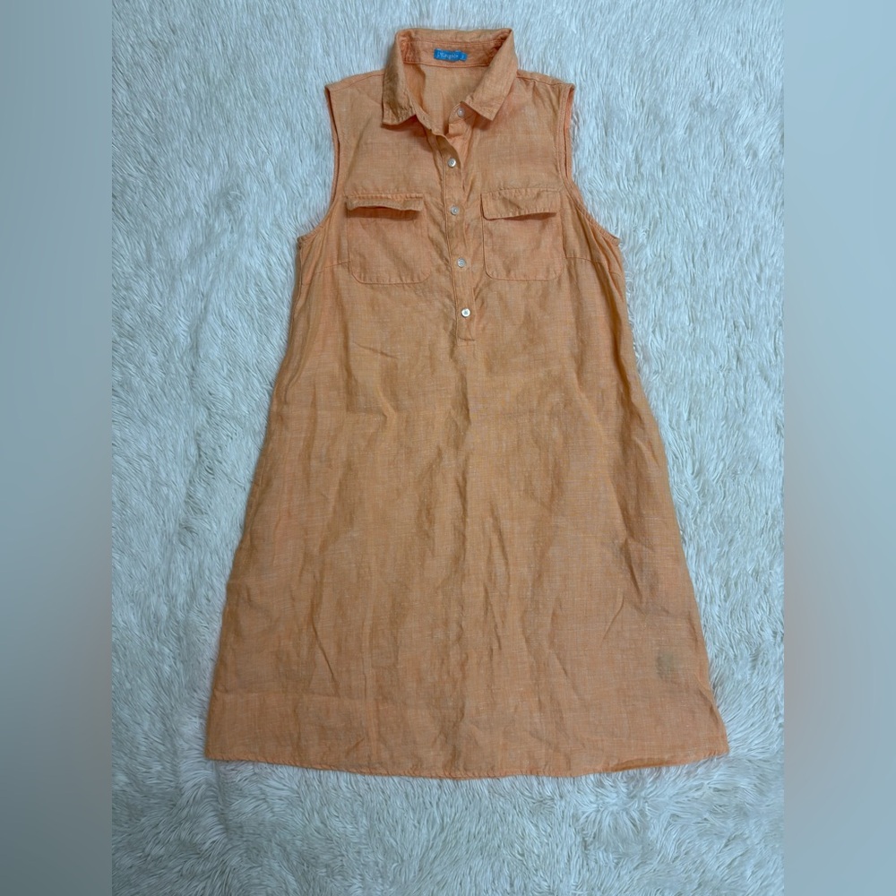 J. Mclaughlin Light Orange Collared Top - image 3